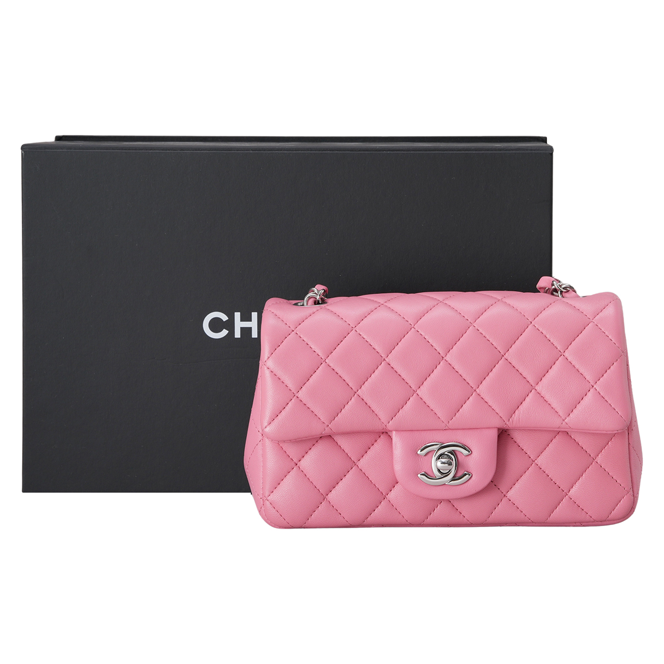 CHANEL(USED)샤넬 A69900 램스킨 뉴미니 크로스백
