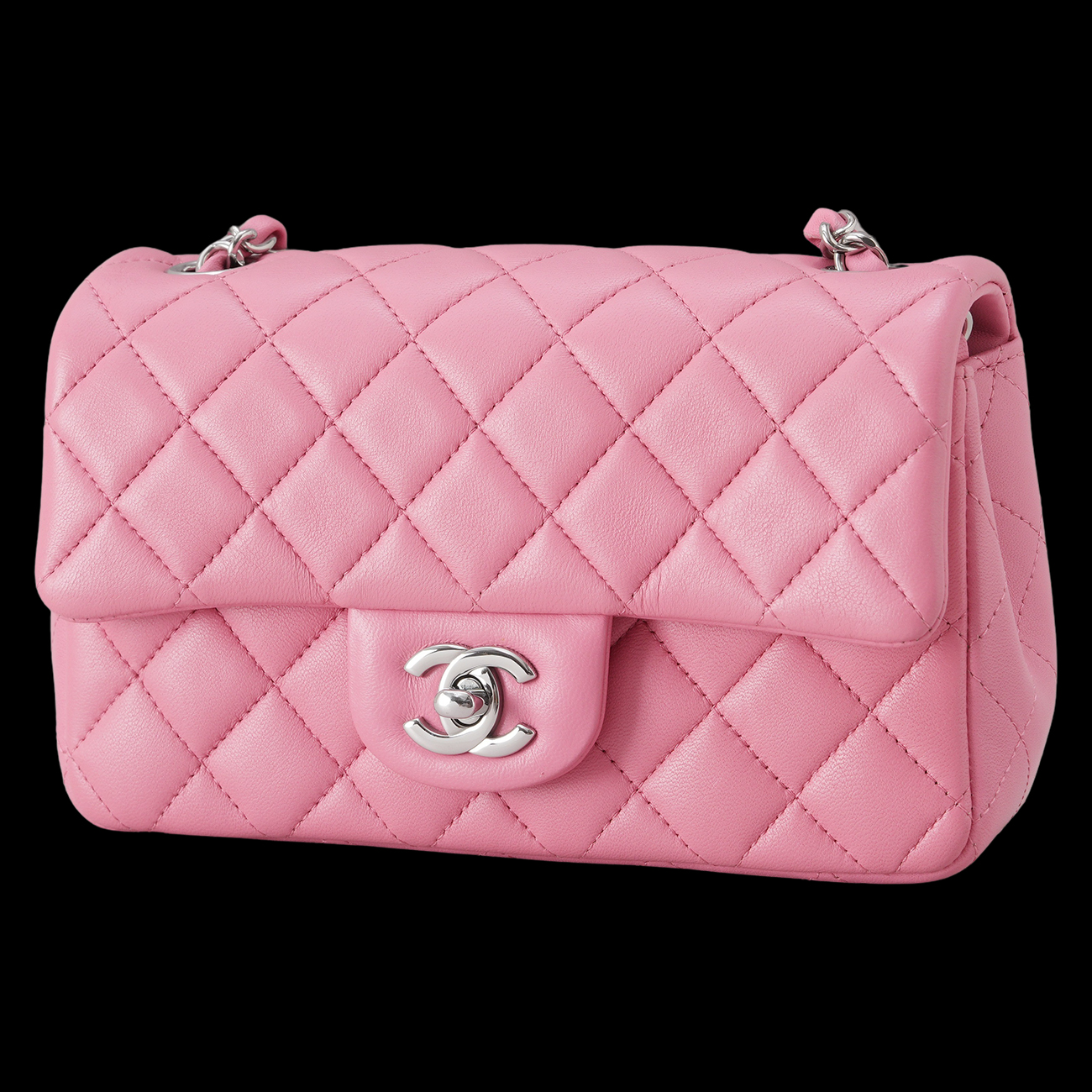 CHANEL(USED)샤넬 A69900 램스킨 뉴미니 크로스백