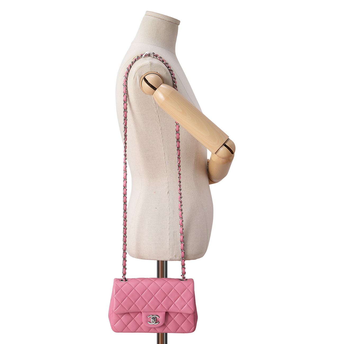 CHANEL(USED)샤넬 A69900 램스킨 뉴미니 크로스백