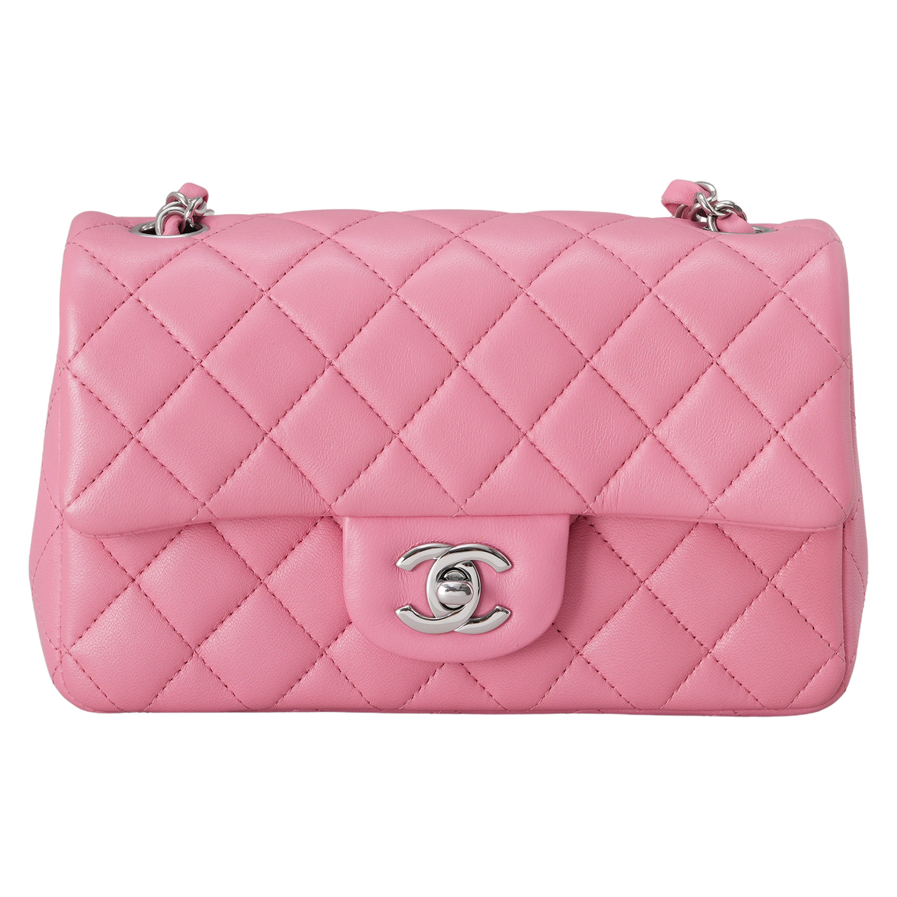 CHANEL(USED)샤넬 A69900 램스킨 뉴미니 크로스백