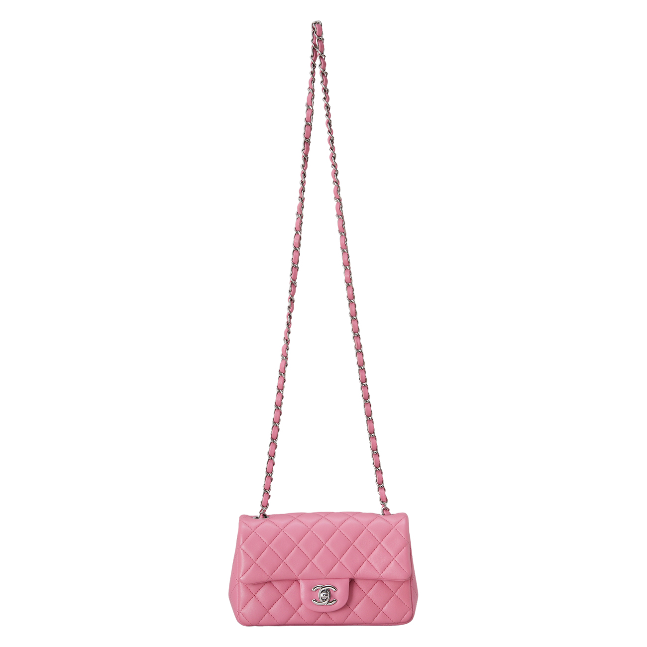 CHANEL(USED)샤넬 A69900 램스킨 뉴미니 크로스백