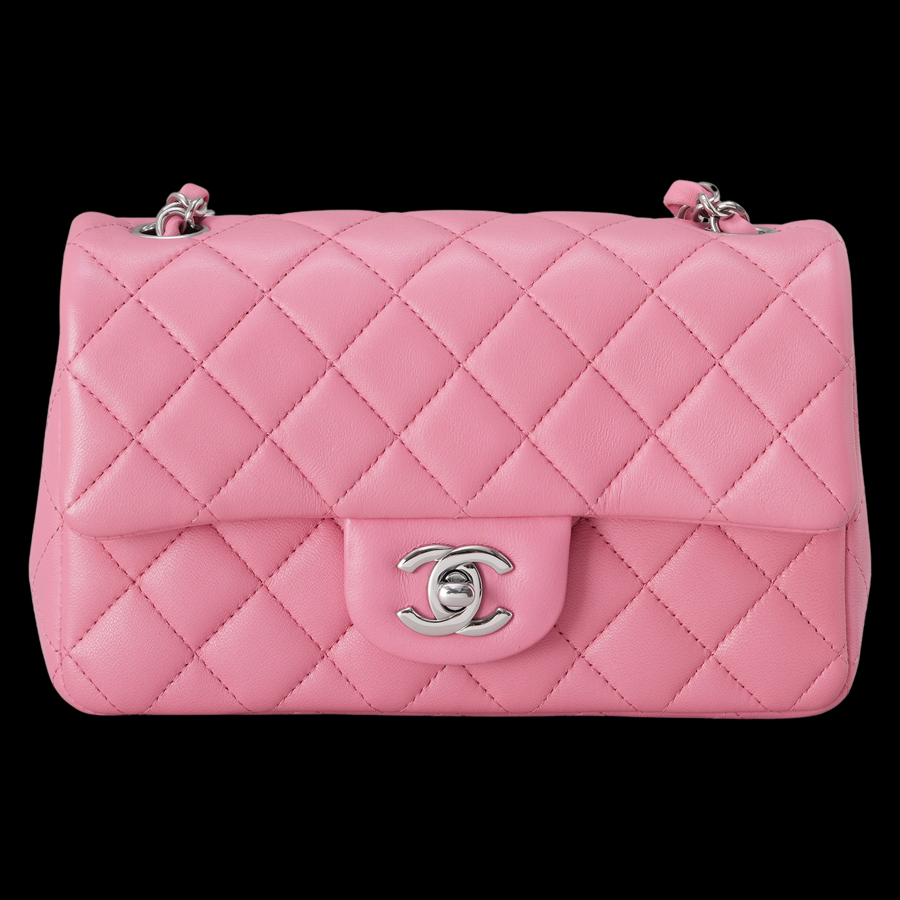 CHANEL(USED)샤넬 A69900 램스킨 뉴미니 크로스백
