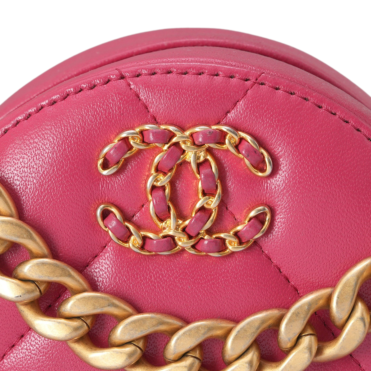 CHANEL(USED)샤넬 AP0945 19 라운드 램스킨 체인 크로스백