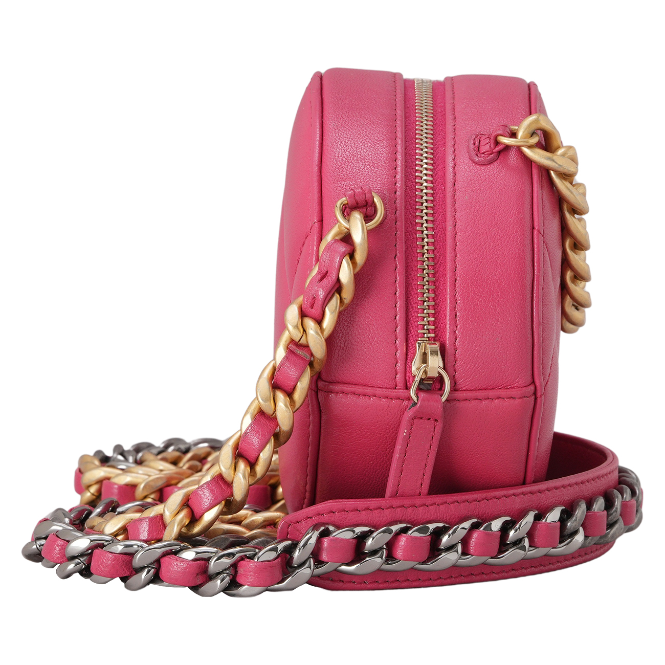 CHANEL(USED)샤넬 AP0945 19 라운드 램스킨 체인 크로스백