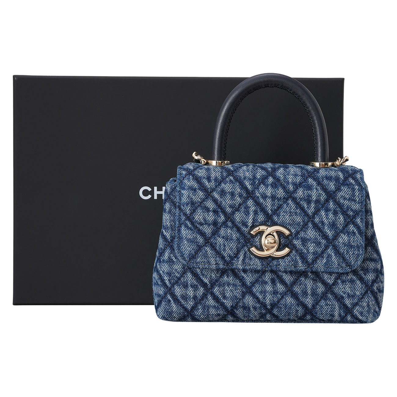 CHANEL(USED)샤넬 AP4244 시즌 데님 코코핸들 16