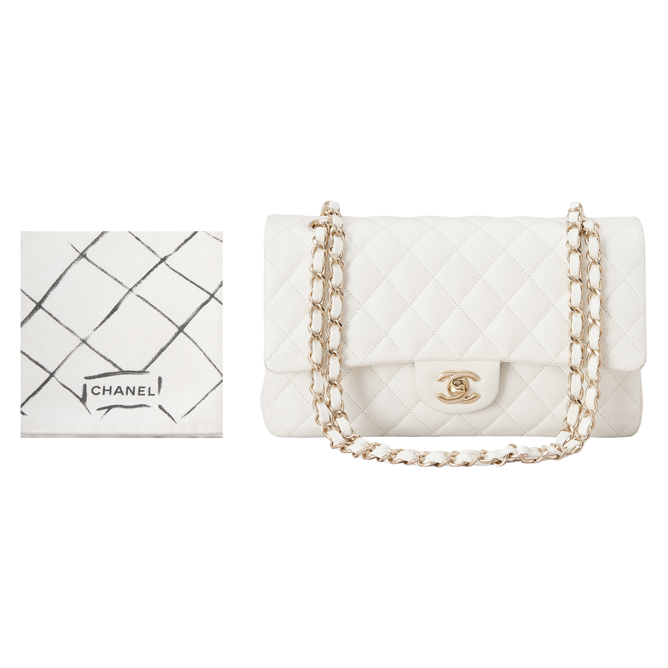 CHANEL(USED)샤넬 캐비어 클래식 미듐 플랩백