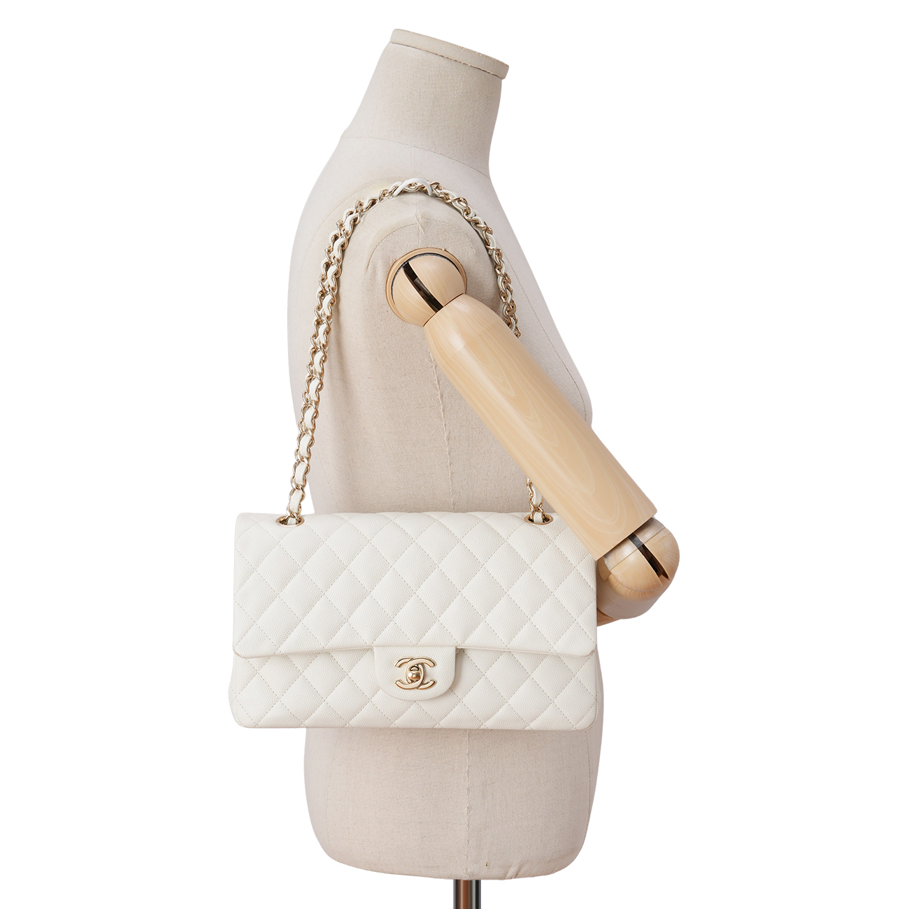 CHANEL(USED)샤넬 캐비어 클래식 미듐 플랩백
