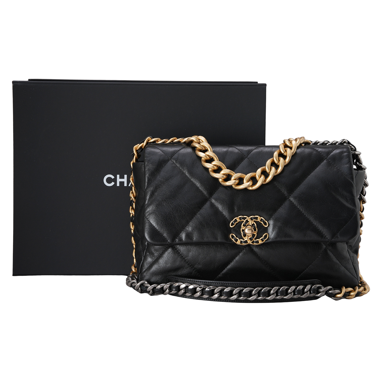 CHANEL(USED)샤넬 19백 라지 블랙