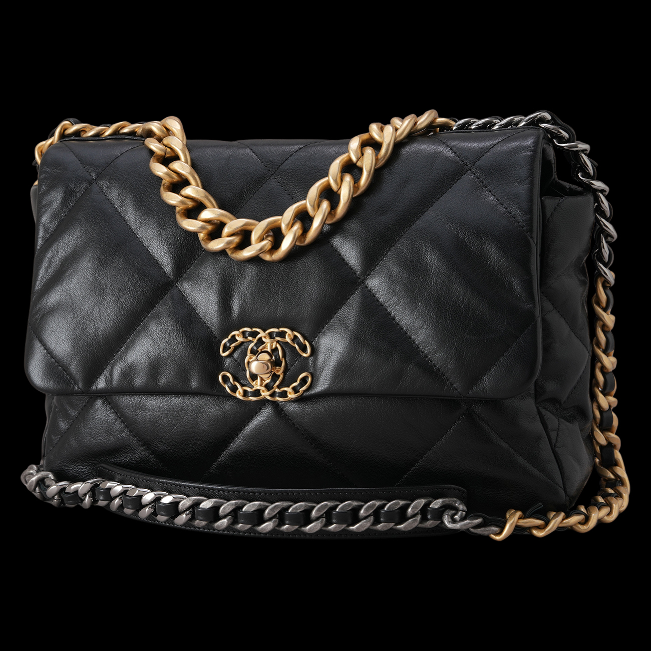 CHANEL(USED)샤넬 19백 라지 블랙