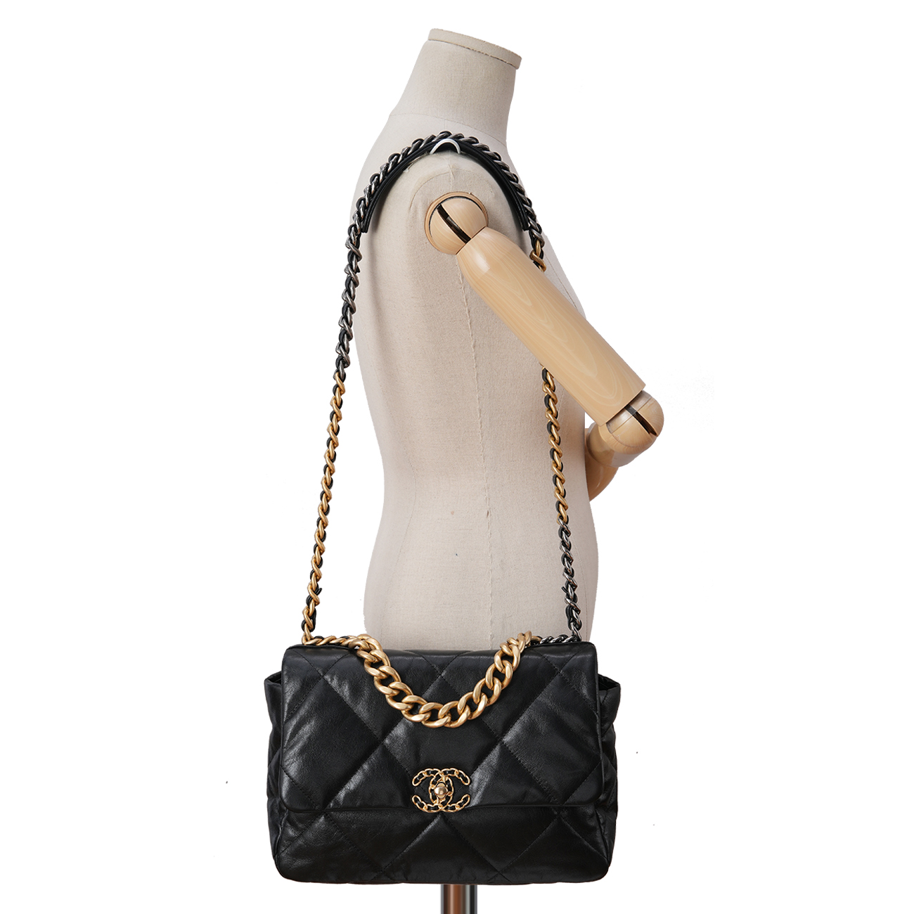 CHANEL(USED)샤넬 19백 라지 블랙