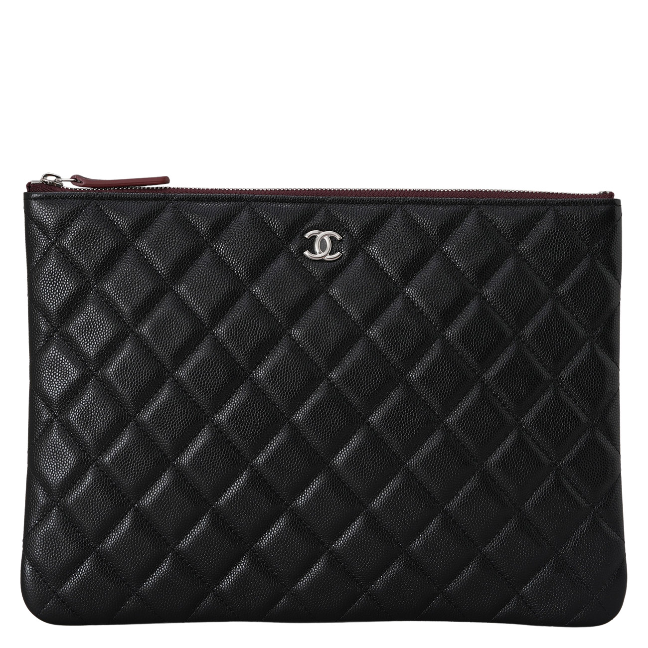 CHANEL(USED)샤넬 A8254 캐비어 클래식 뉴미듐 클러치