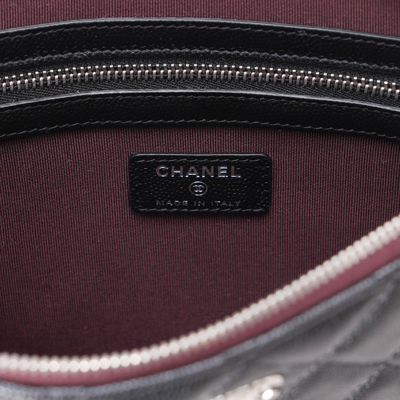 CHANEL(USED)샤넬 A8254 캐비어 클래식 뉴미듐 클러치