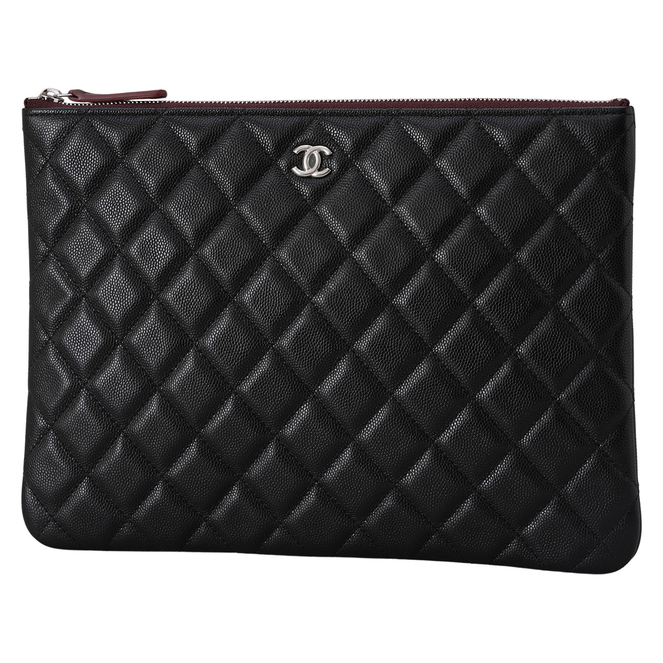 CHANEL(USED)샤넬 A8254 캐비어 클래식 뉴미듐 클러치