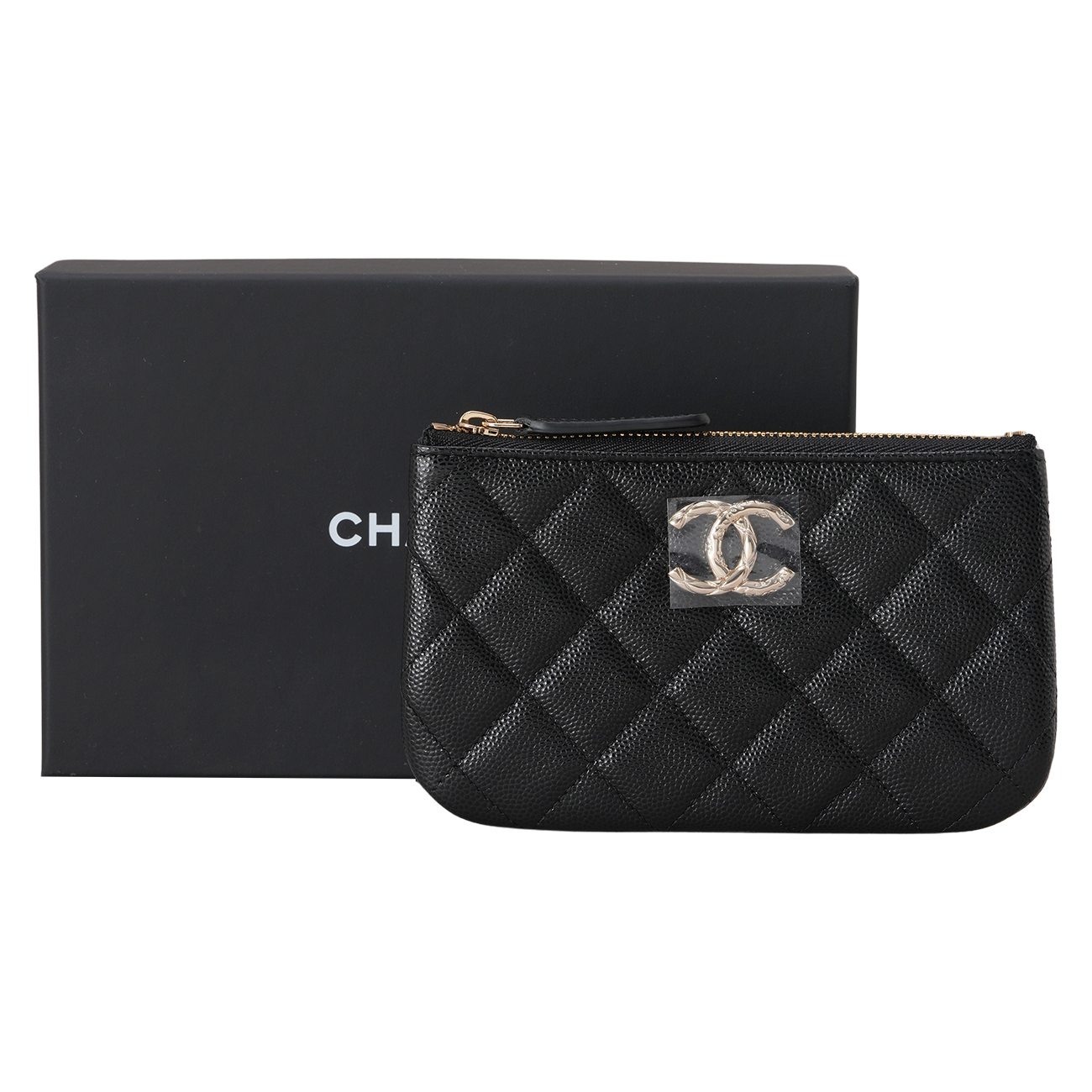 CHANEL(USED)샤넬 AP3980 CC로고 캐비어 미니 파우치