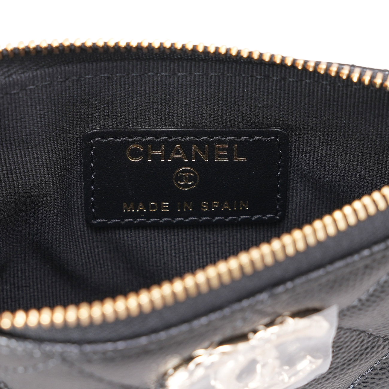 CHANEL(USED)샤넬 AP3980 CC로고 캐비어 미니 파우치