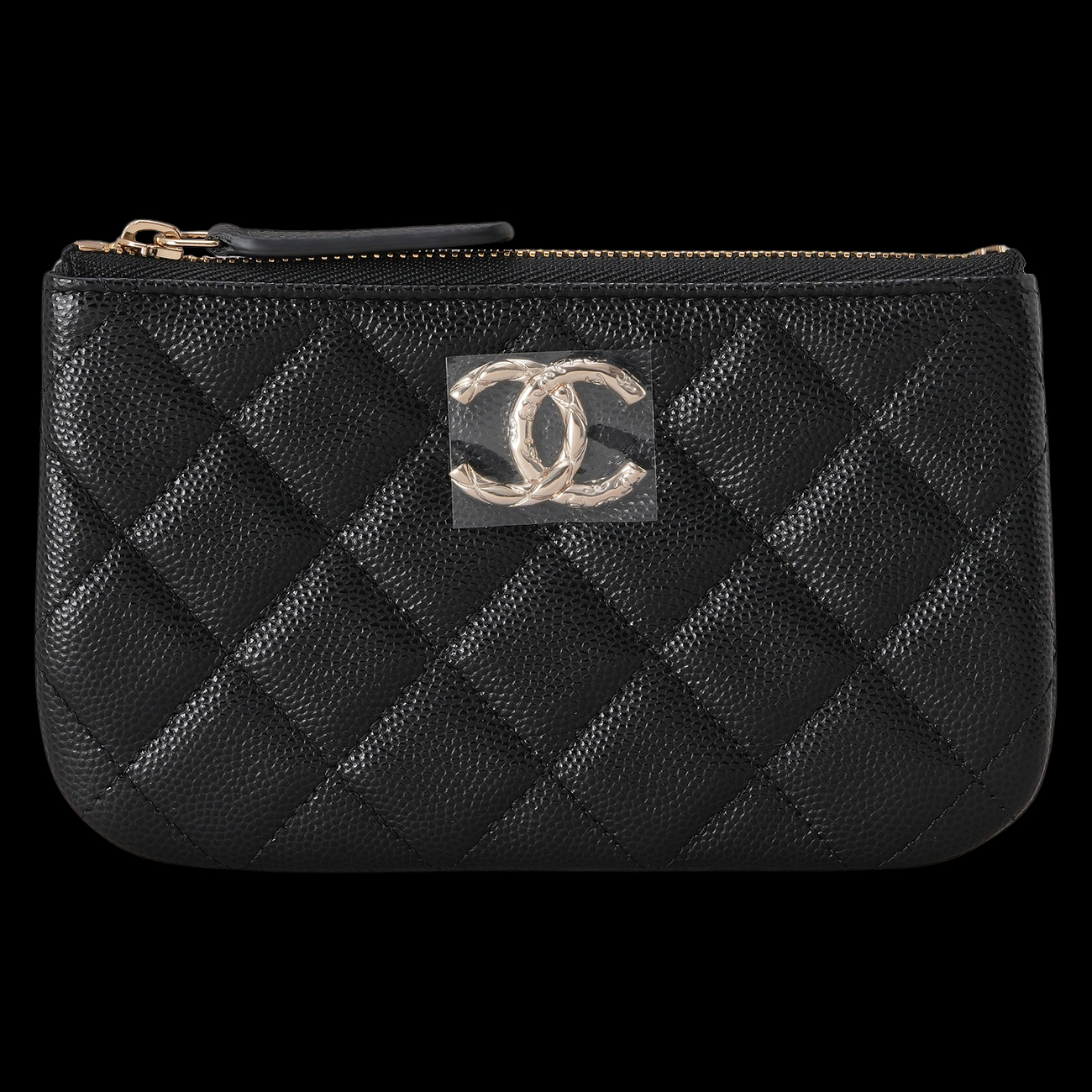 CHANEL(USED)샤넬 AP3980 CC로고 캐비어 미니 파우치
