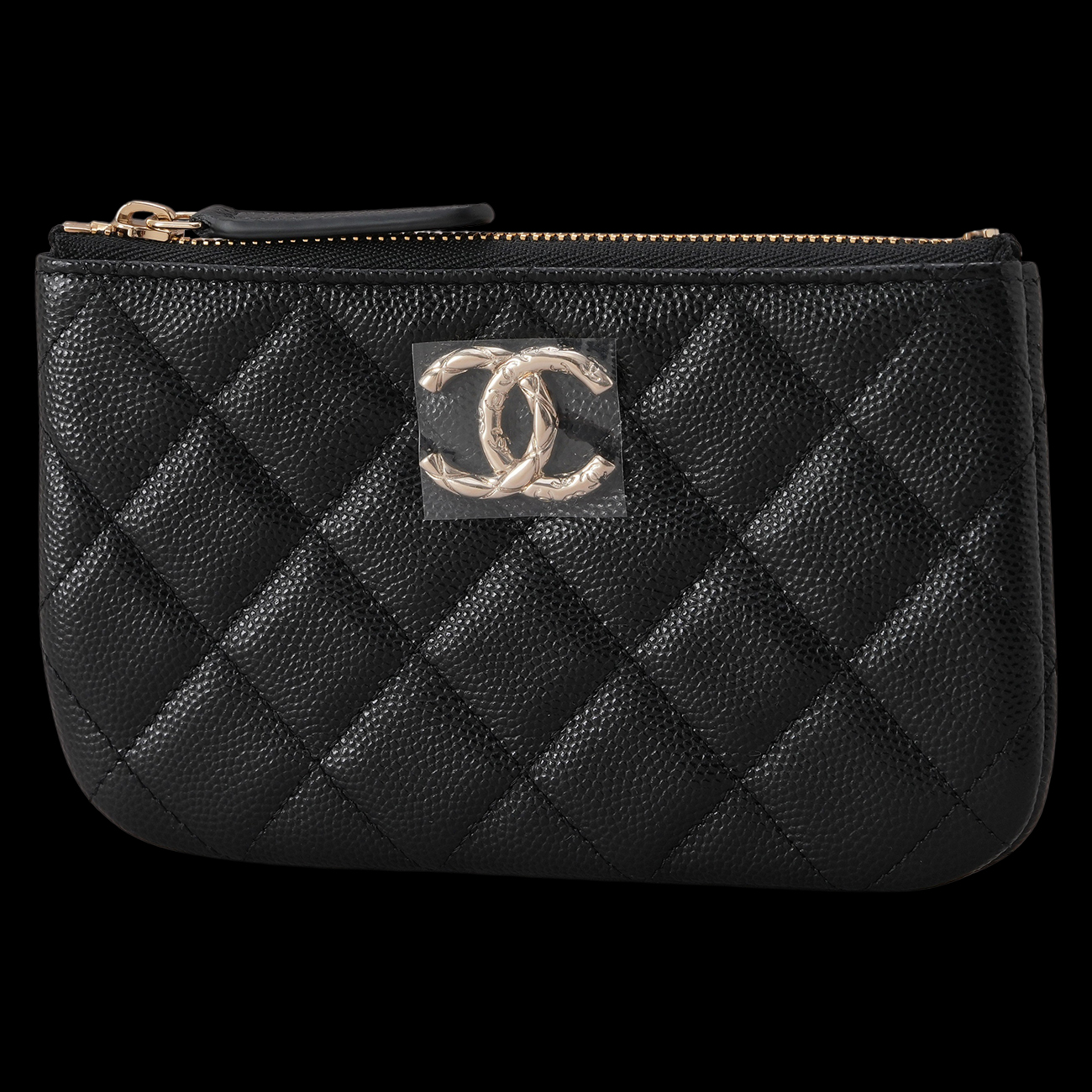 CHANEL(USED)샤넬 AP3980 CC로고 캐비어 미니 파우치