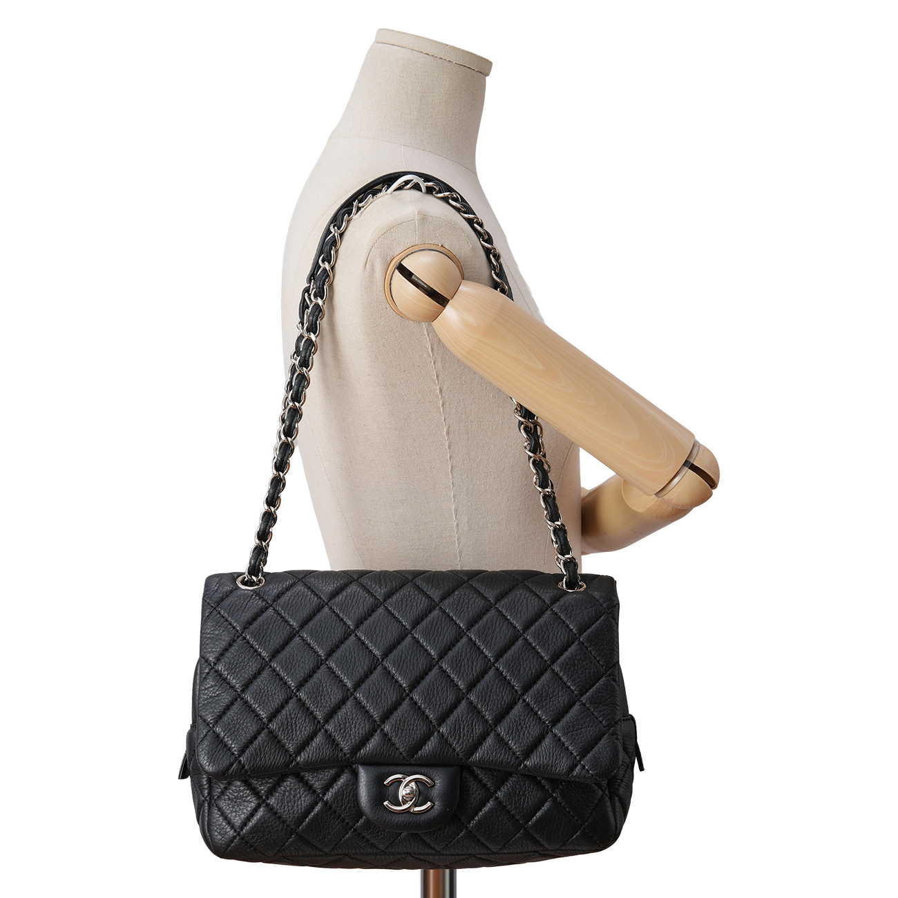 CHANEL(USED)샤넬 시즌 지퍼 체인 플랩백