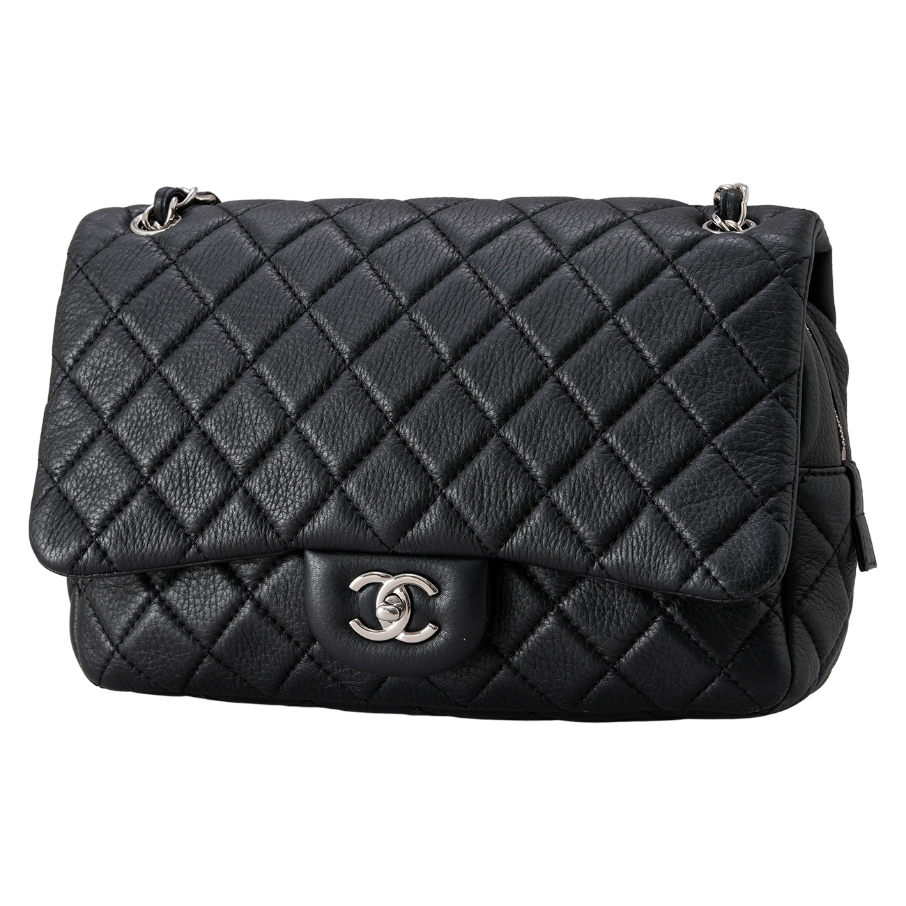 CHANEL(USED)샤넬 시즌 지퍼 체인 플랩백