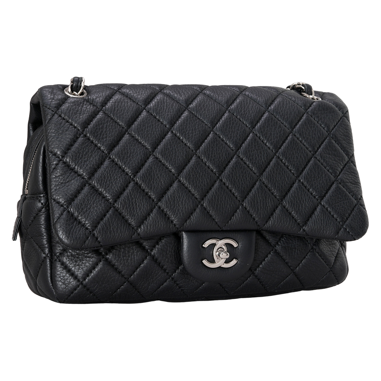 CHANEL(USED)샤넬 시즌 지퍼 체인 플랩백