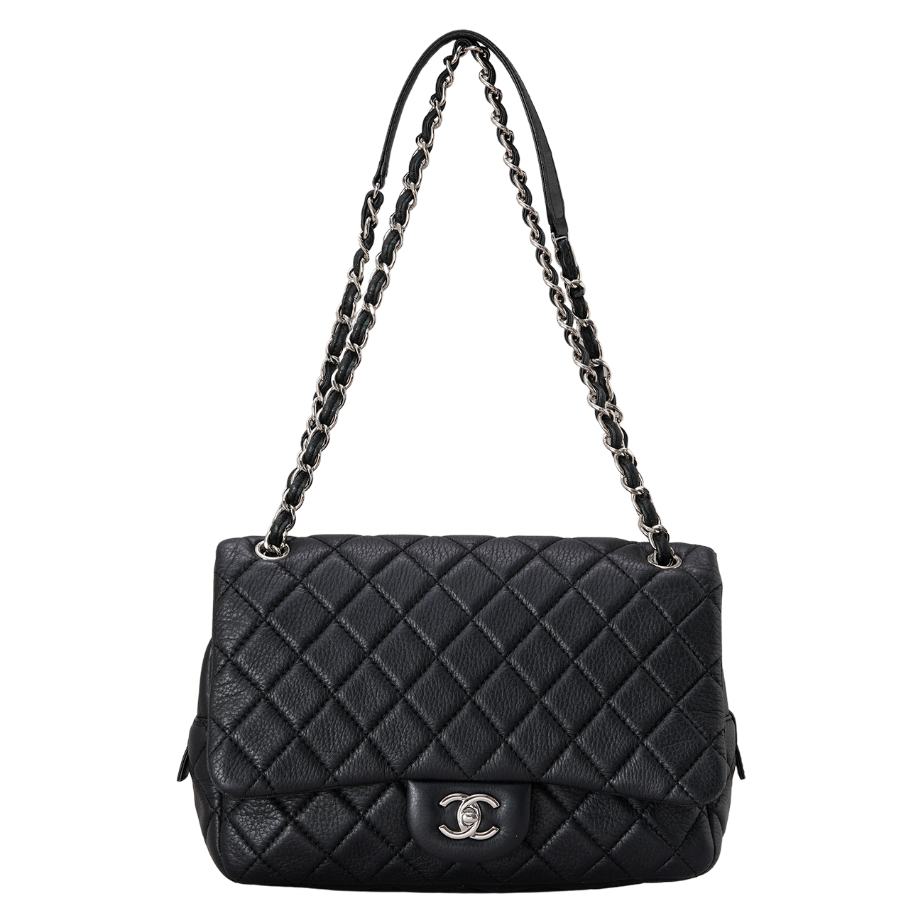 CHANEL(USED)샤넬 시즌 지퍼 체인 플랩백