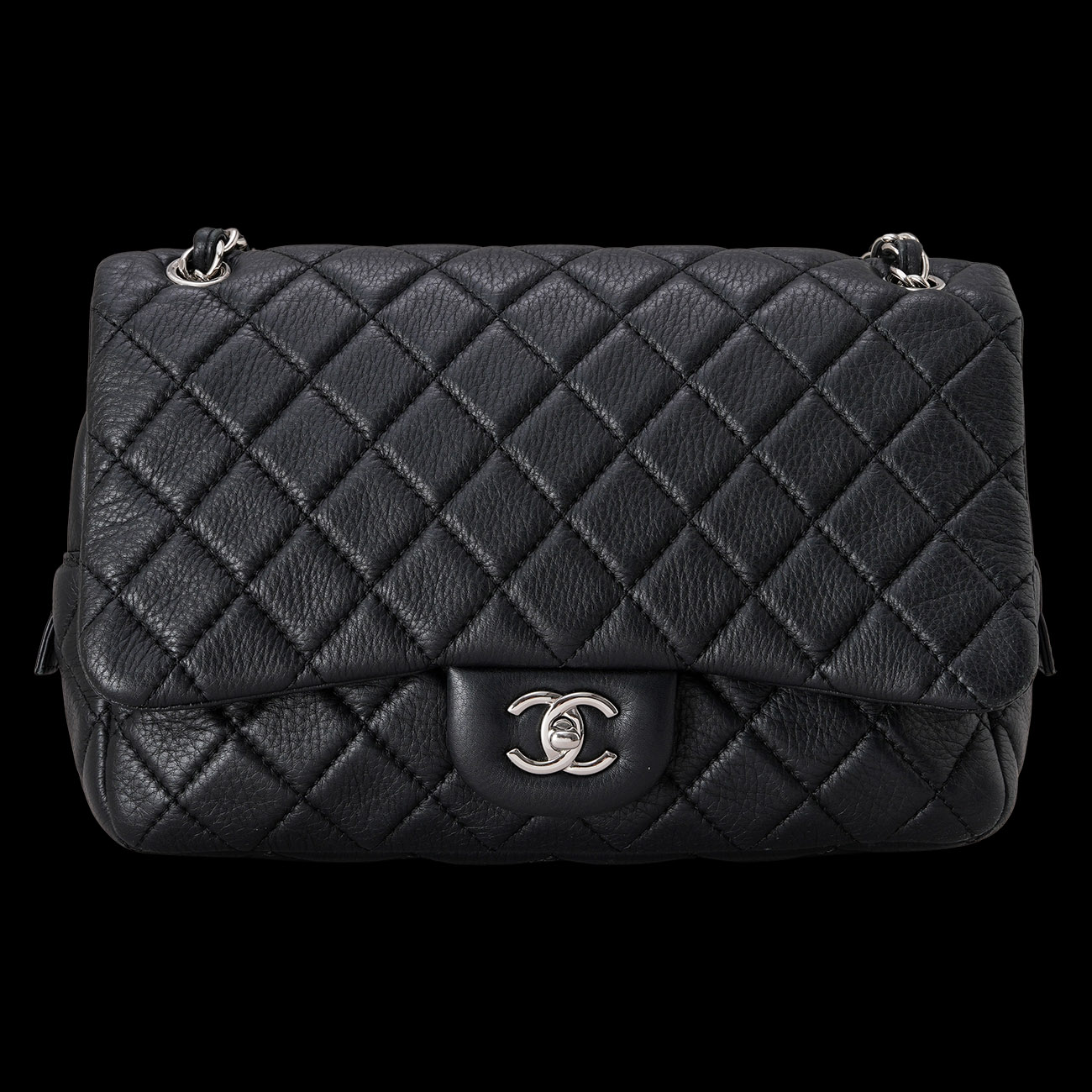 CHANEL(USED)샤넬 시즌 지퍼 체인 플랩백
