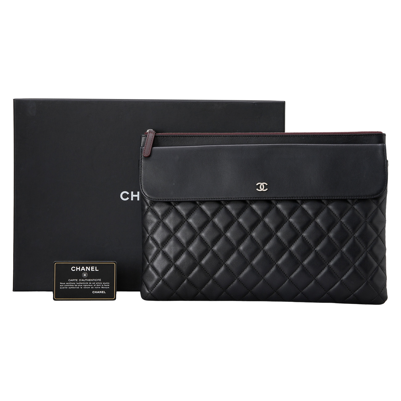 CHANEL(USED)샤넬 시즌 클래식 플랩 클러치 라지