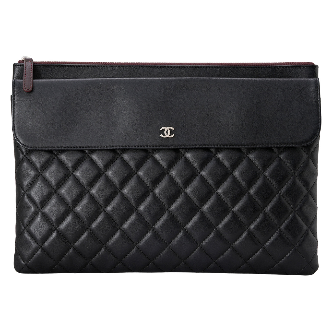 CHANEL(USED)샤넬 시즌 클래식 플랩 클러치 라지