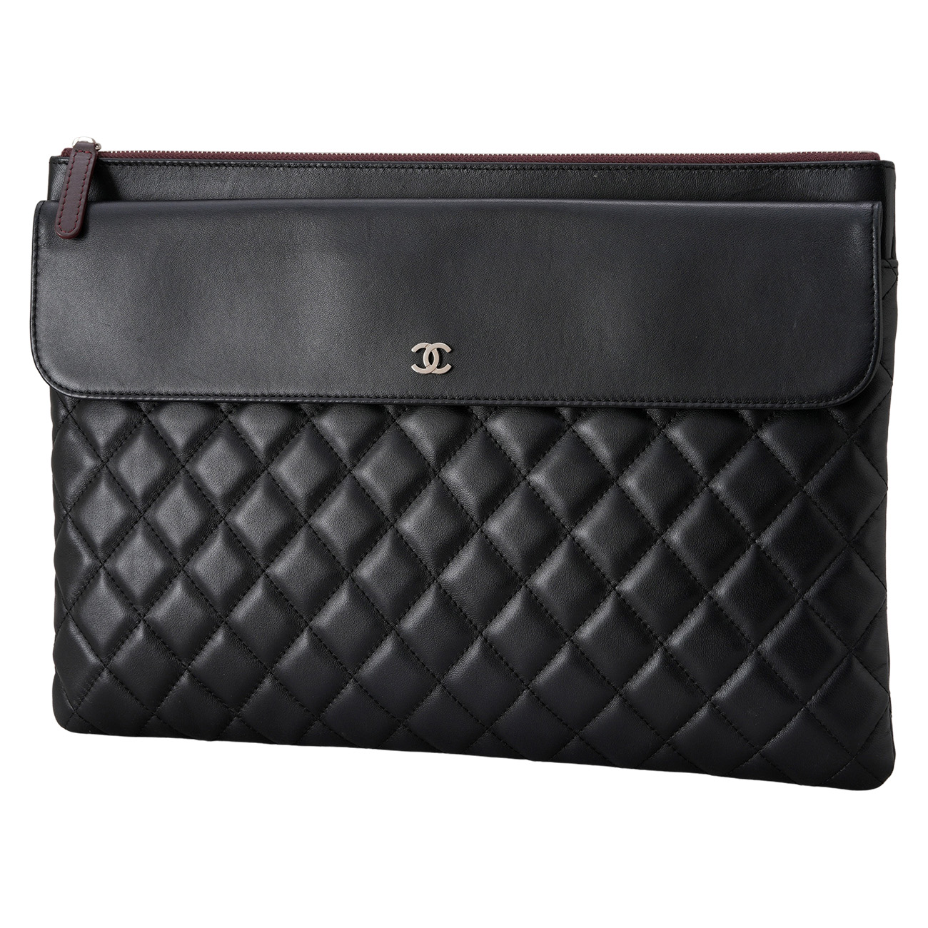 CHANEL(USED)샤넬 시즌 클래식 플랩 클러치 라지