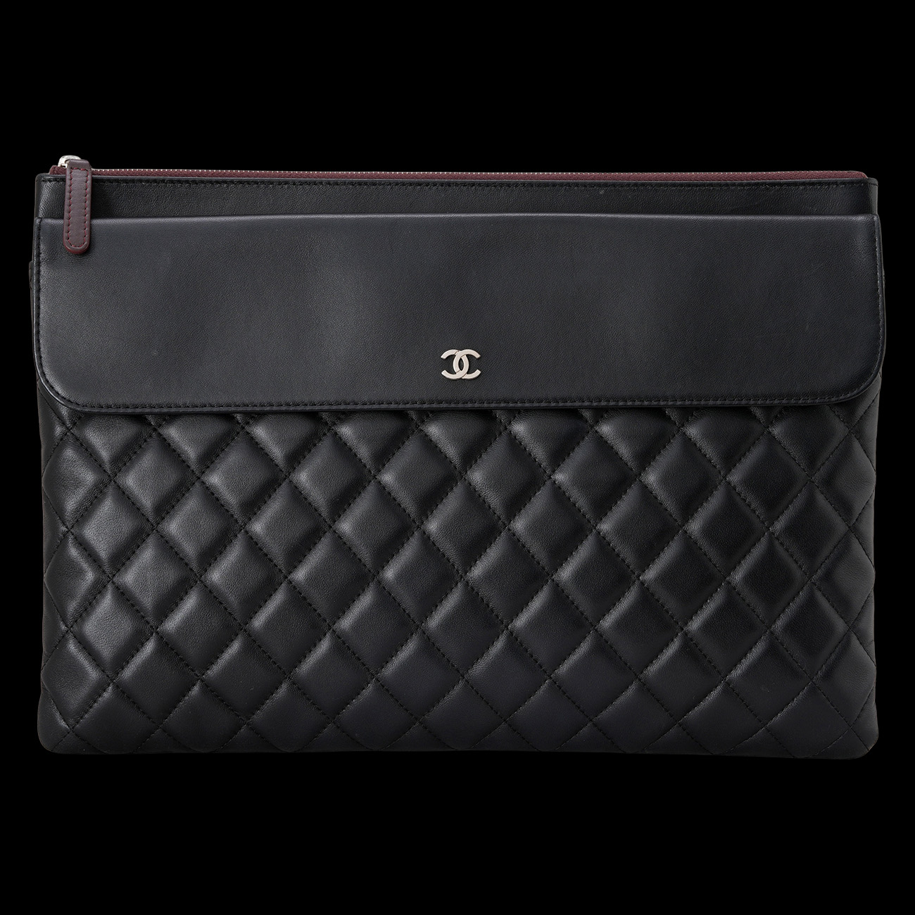 CHANEL(USED)샤넬 시즌 클래식 플랩 클러치 라지