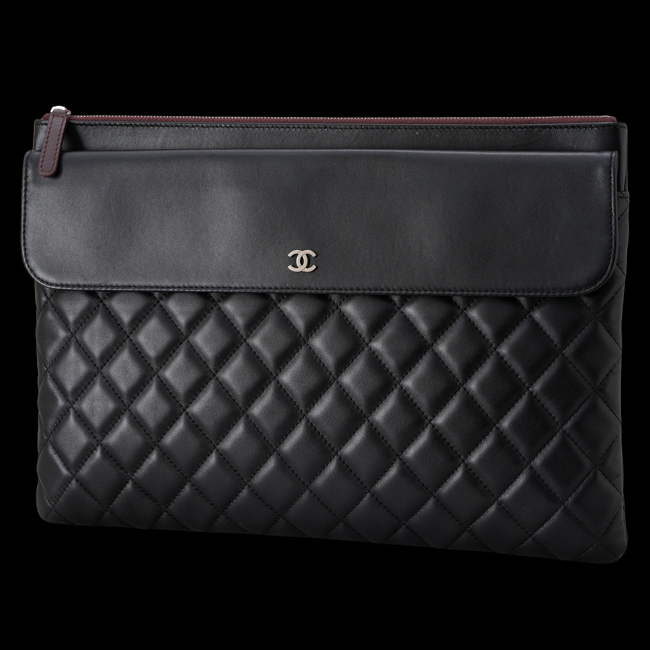 CHANEL(USED)샤넬 시즌 클래식 플랩 클러치 라지