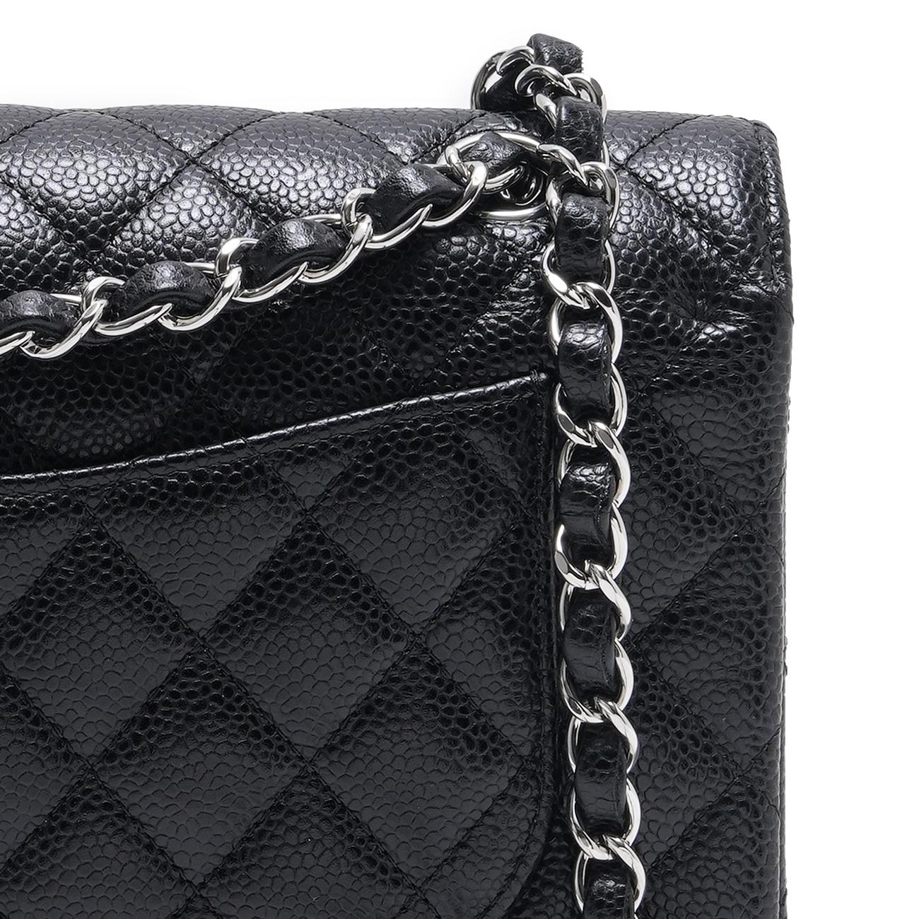 CHANEL(USED)샤넬 A01113 캐비어 클래식 스몰 플랩백