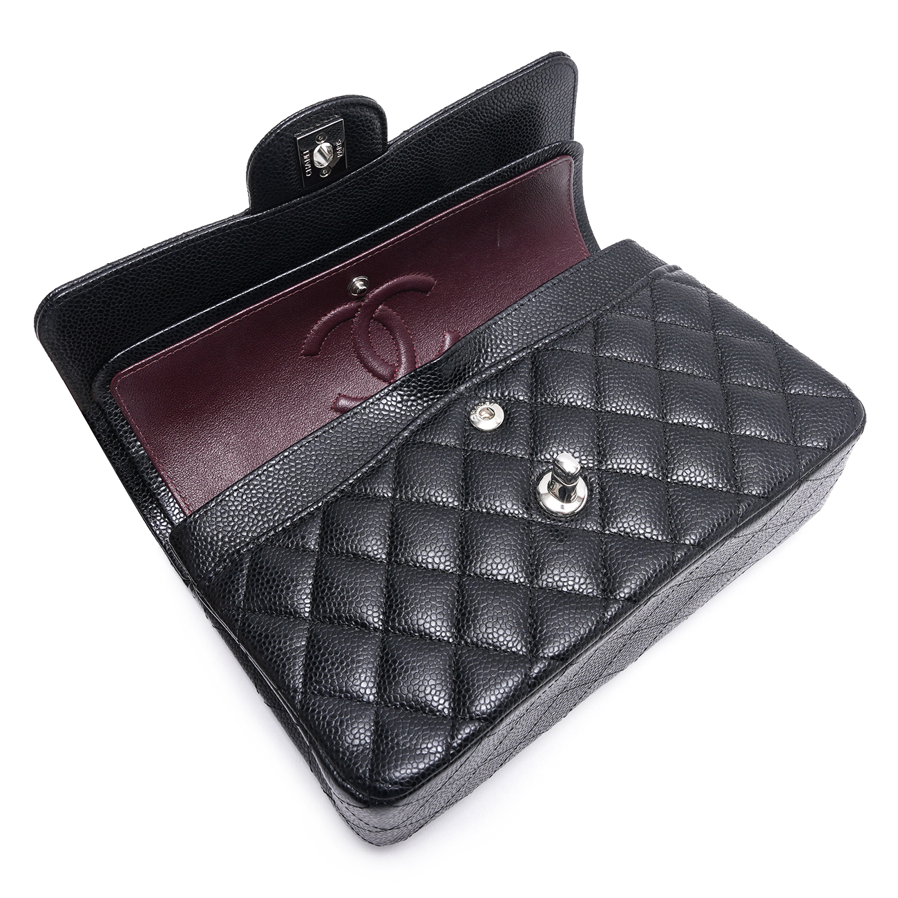 CHANEL(USED)샤넬 A01113 캐비어 클래식 스몰 플랩백