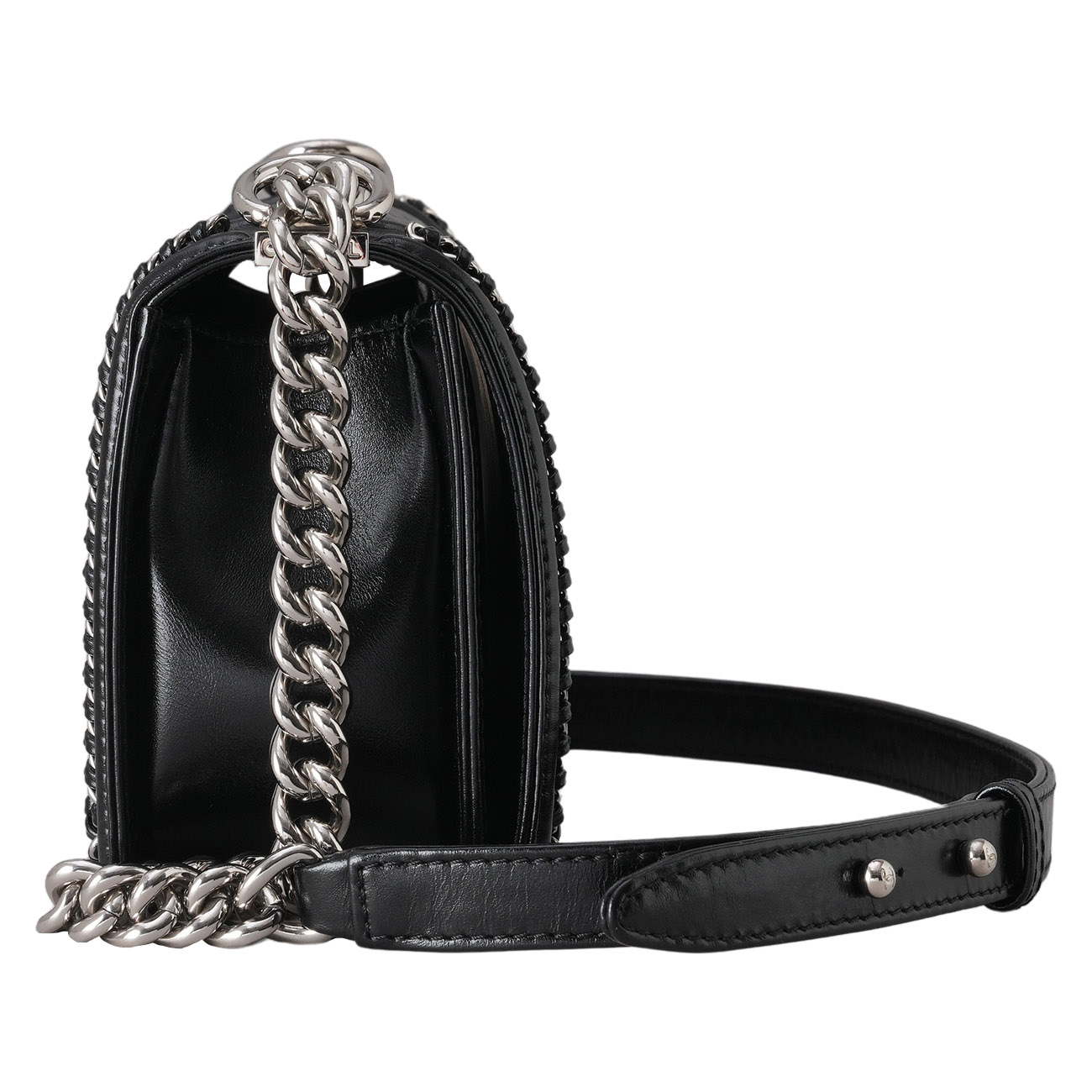 CHANEL(USED)샤넬 A67086 어라운드 체인 보이샤넬 미듐 플랩백