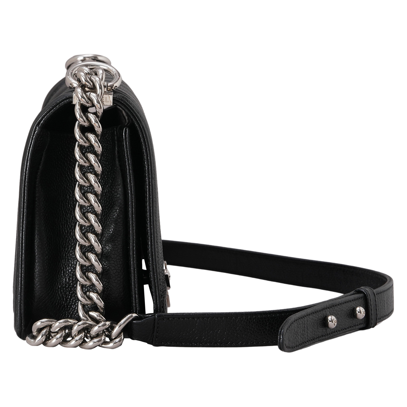 CHANEL(USED)샤넬 A67086 캐비어 쉐브론 보이백 미듐