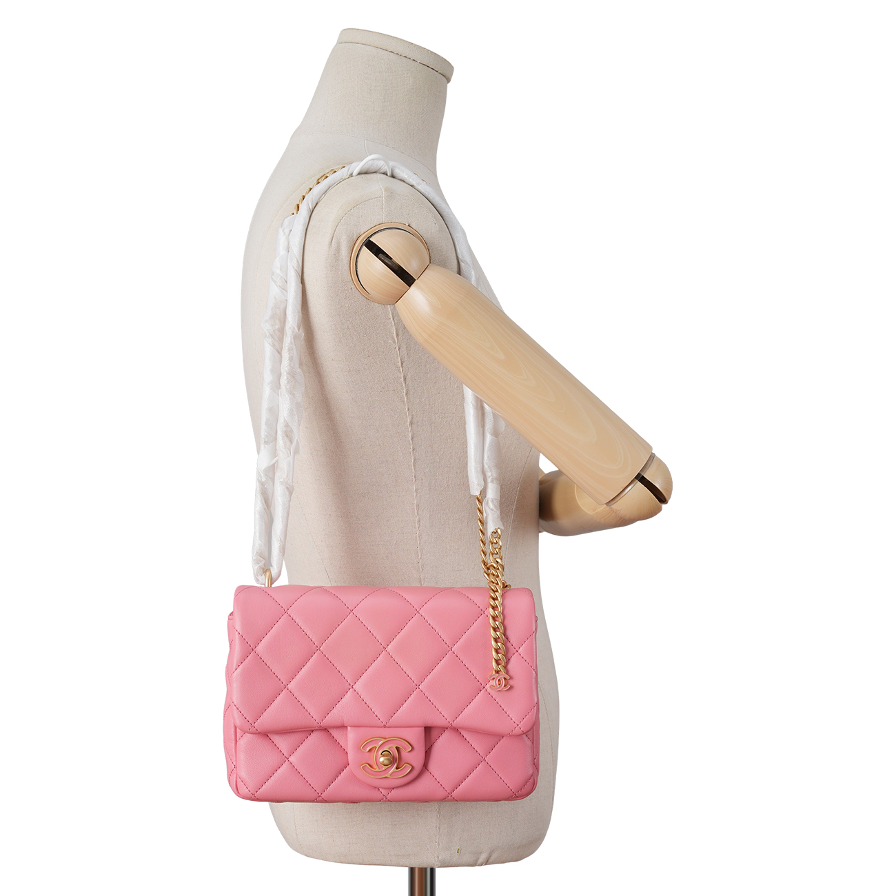 CHANEL(USED)샤넬 애나멜 CC로고 체인 크로스백