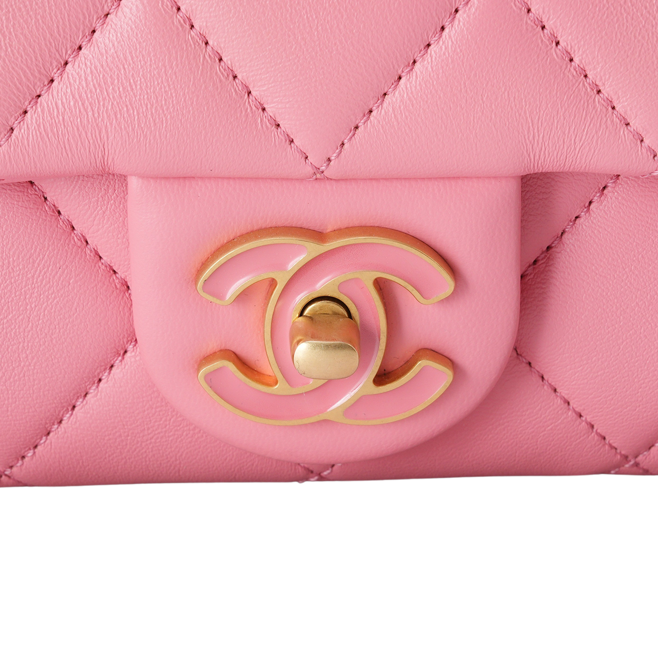 CHANEL(USED)샤넬 애나멜 CC로고 체인 크로스백