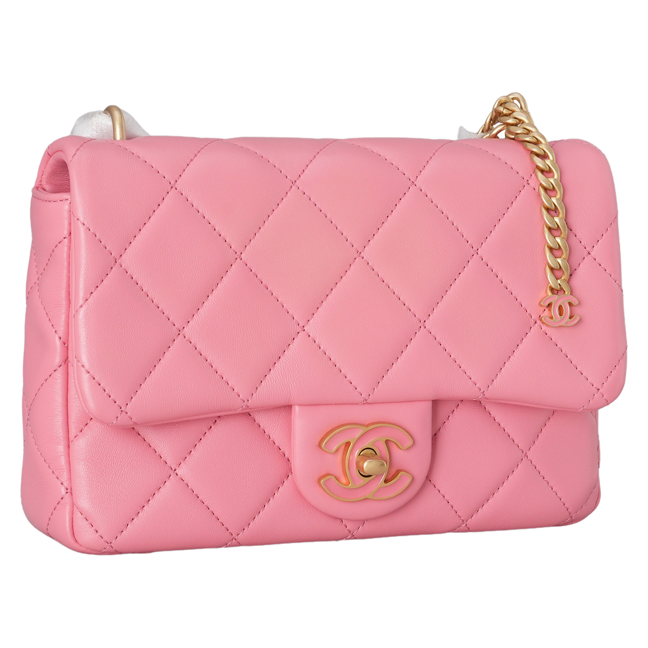 CHANEL(USED)샤넬 애나멜 CC로고 체인 크로스백