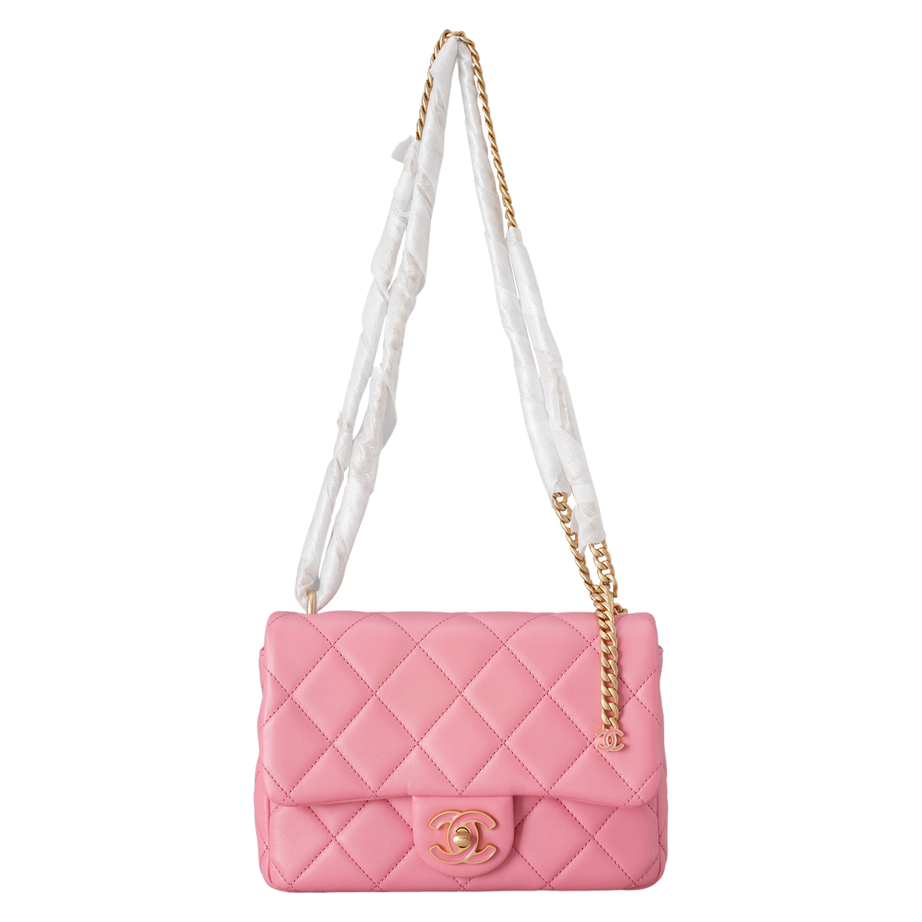 CHANEL(USED)샤넬 애나멜 CC로고 체인 크로스백