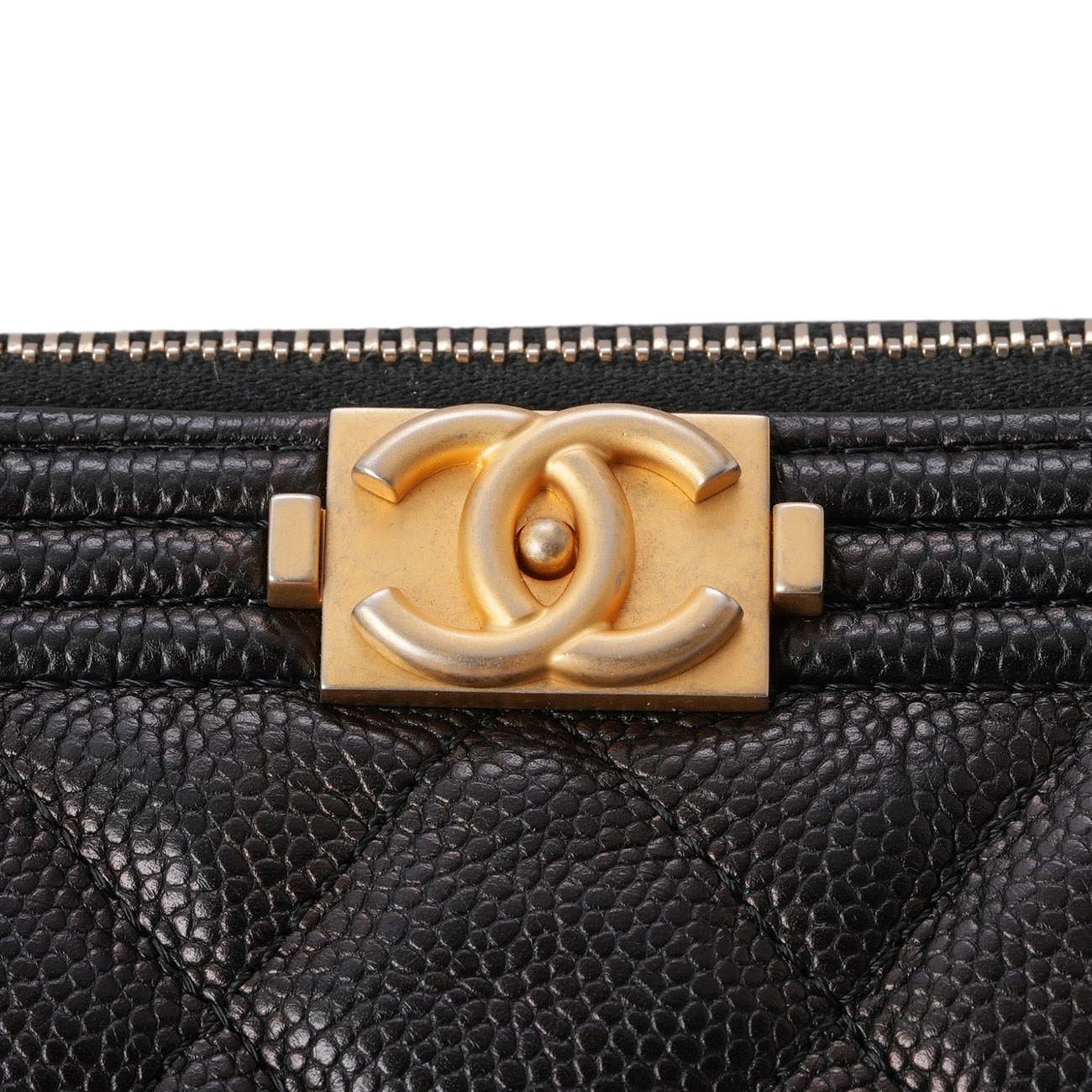 CHANEL(USED)샤넬 캐비어 보이샤넬 라지 클러치