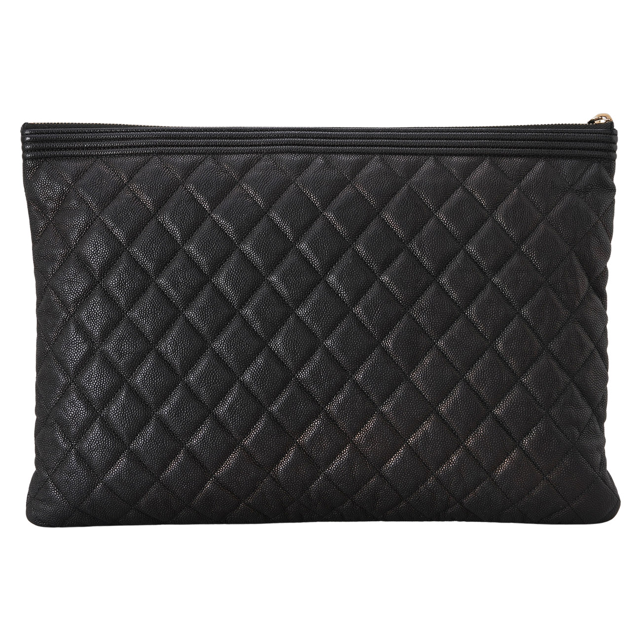 CHANEL(USED)샤넬 캐비어 보이샤넬 라지 클러치