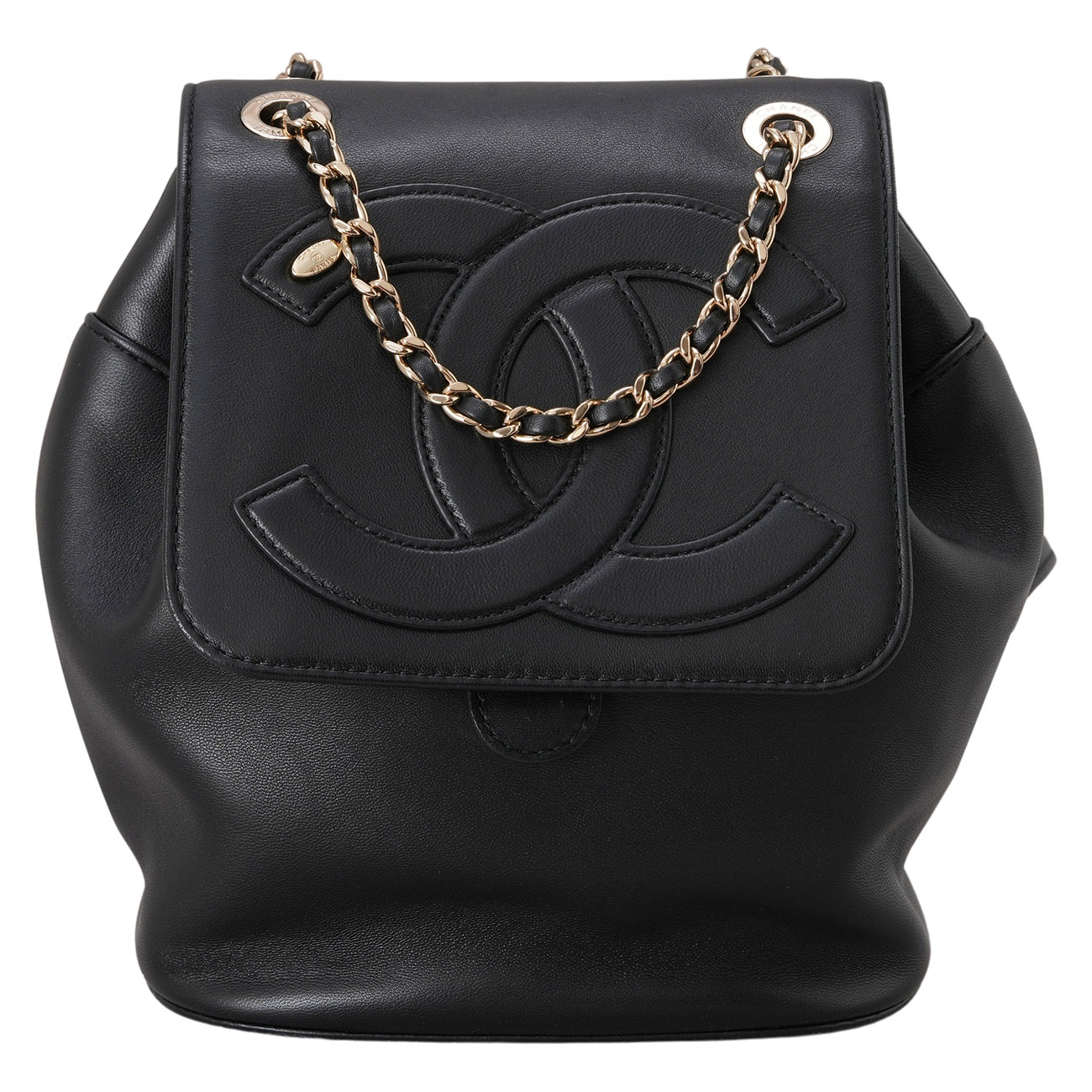 CHANEL(USED)샤넬 AS0325 램스킨 CC로고 플랩 백팩