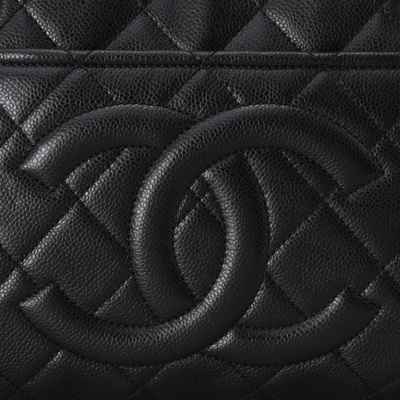 CHANEL(USED)샤넬 캐비어 CC로고 타임리스 체인 숄더백
