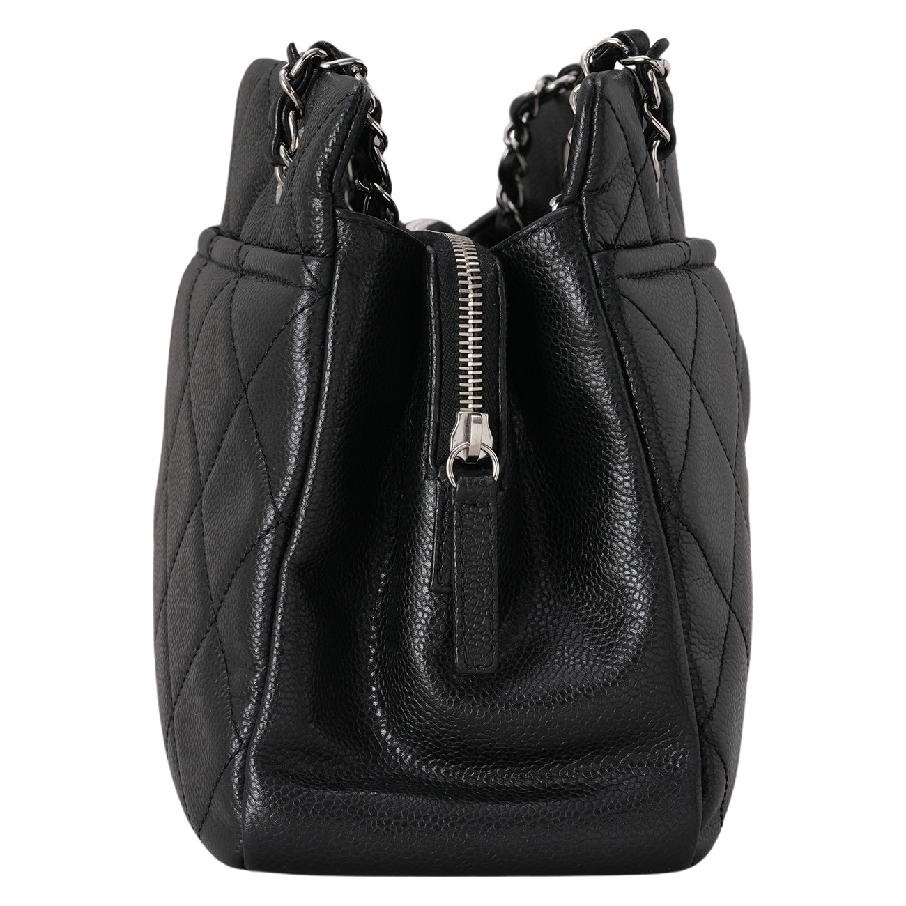CHANEL(USED)샤넬 캐비어 CC로고 타임리스 체인 숄더백
