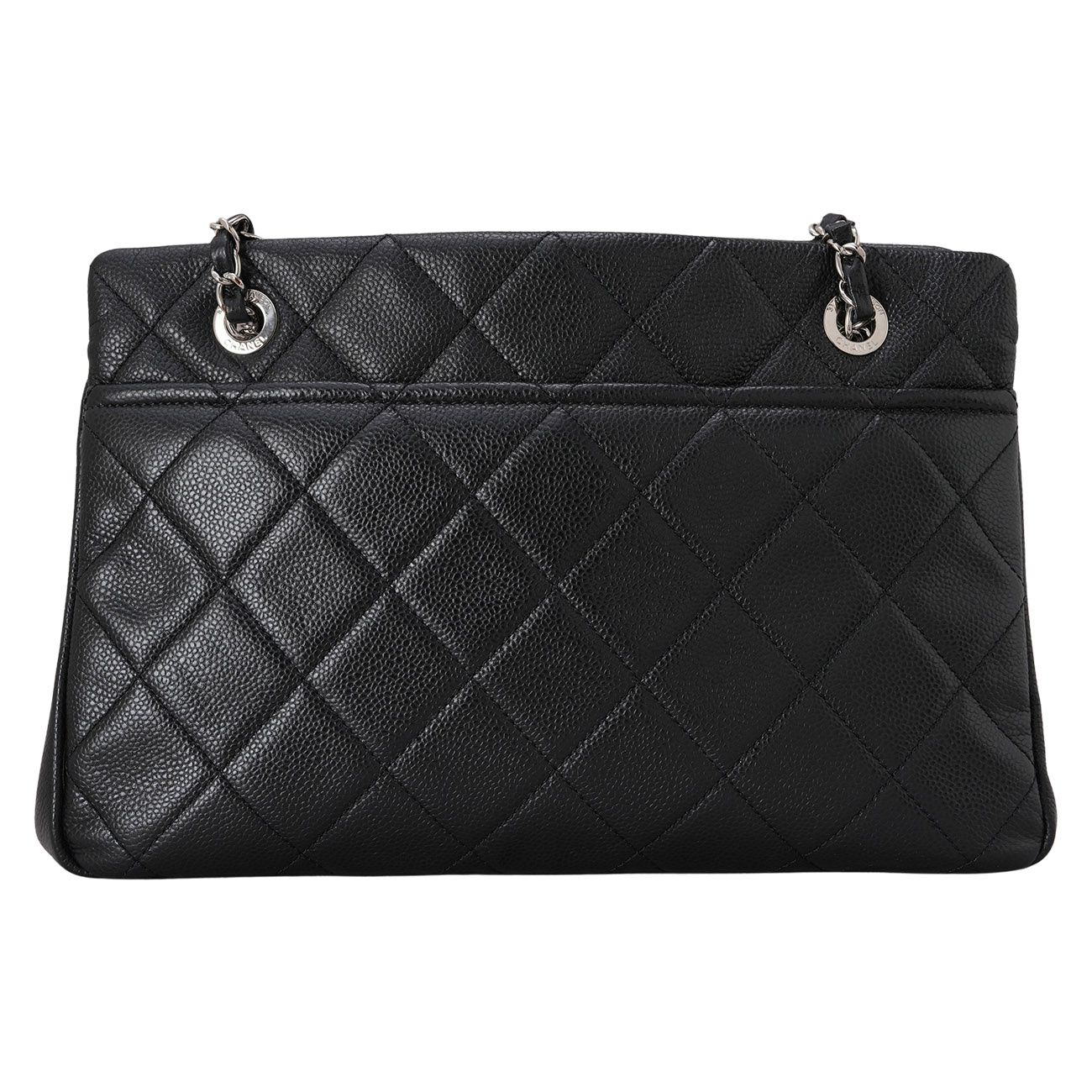 CHANEL(USED)샤넬 캐비어 CC로고 타임리스 체인 숄더백
