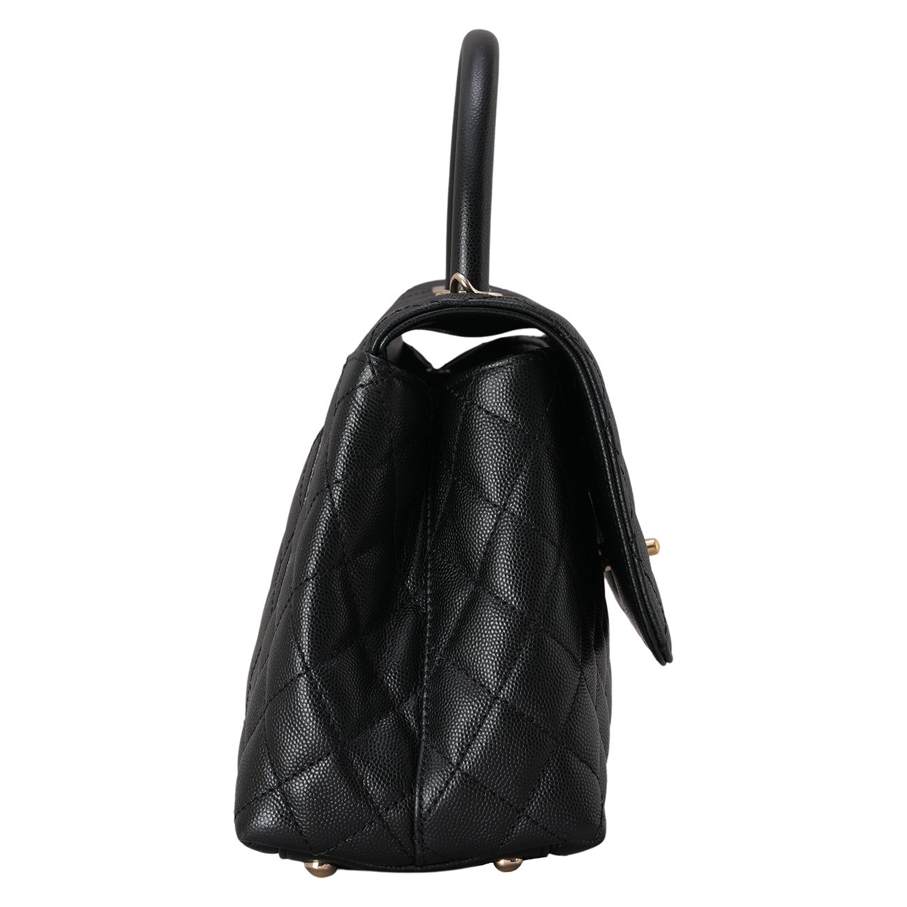 CHANEL(USED)샤넬 캐비어 코코핸들 28 블랙금장