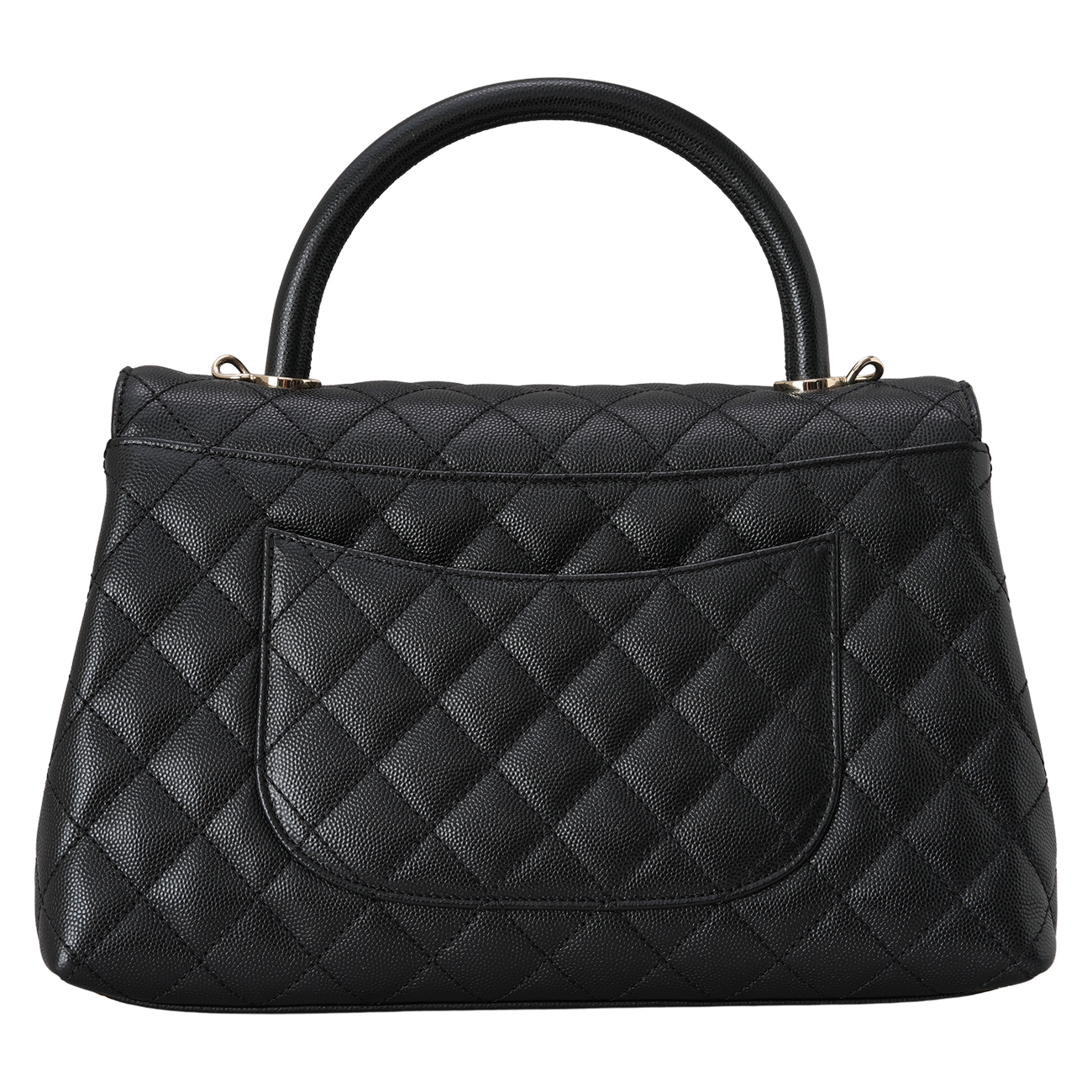 CHANEL(USED)샤넬 캐비어 코코핸들 28 블랙금장