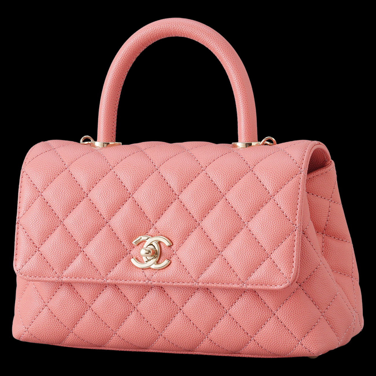 CHANEL(USED)샤넬 캐비어 코코핸들 스몰 백