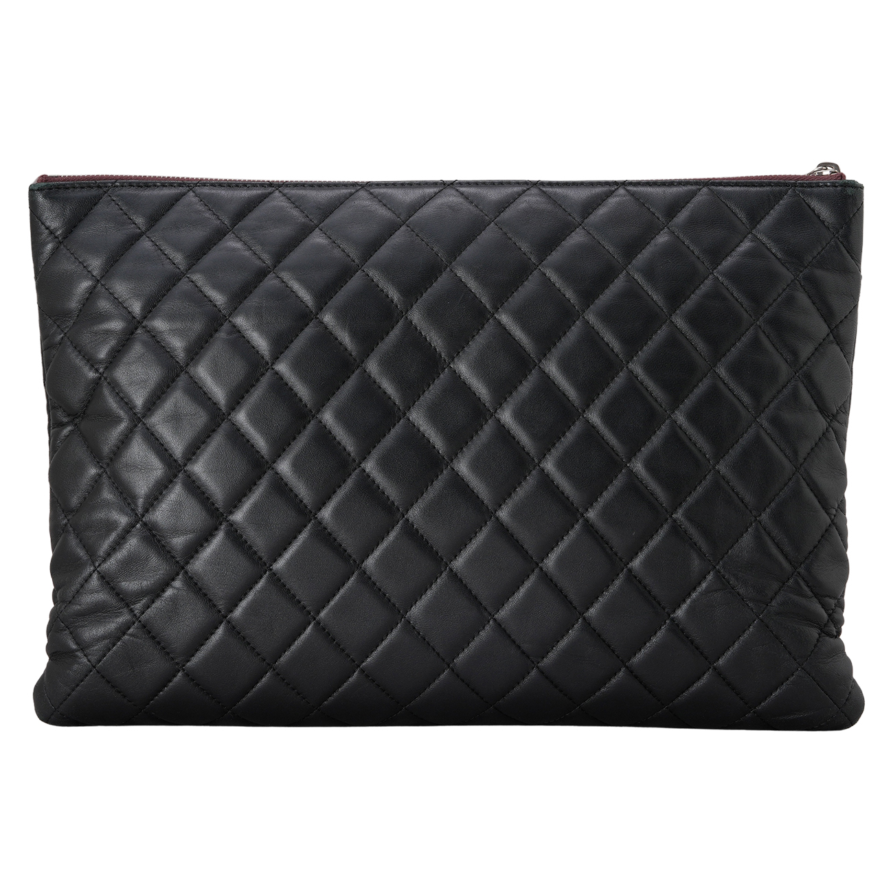 CHANEL(USED)샤넬 A82683 램스킨 플랩 클러치