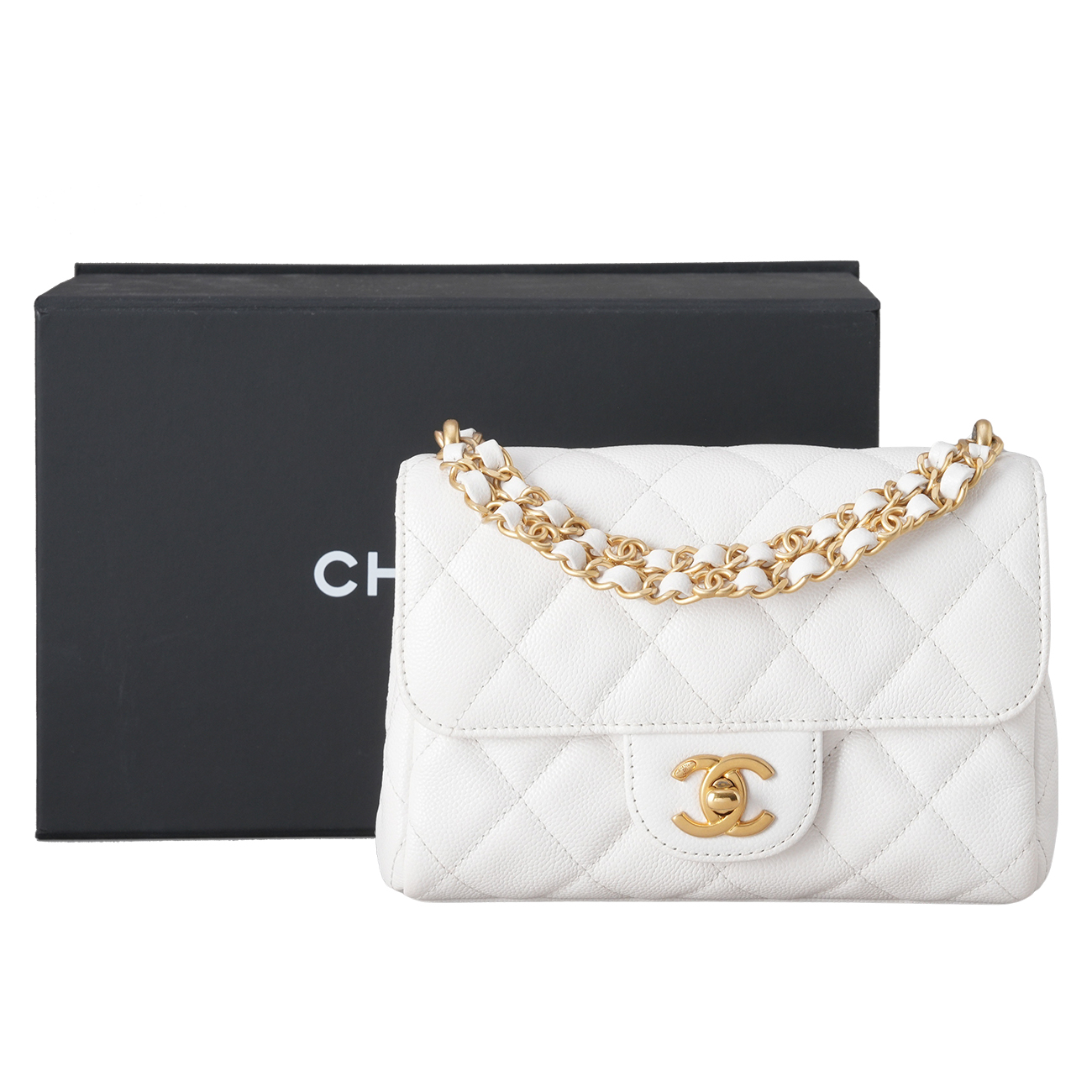 CHANEL(USED)샤넬 AS5239 시즌 캐비어 미니 체인 플랩백
